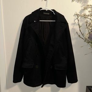 Teen Black Pea Coat